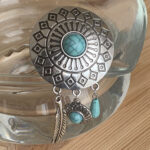 Silvered/Turquoise