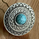 Silvered/Turquoise